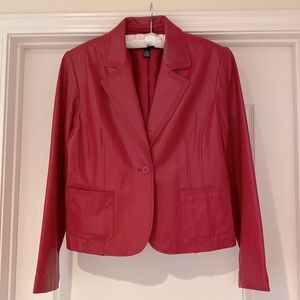 Donated… Alfani red leather jacket